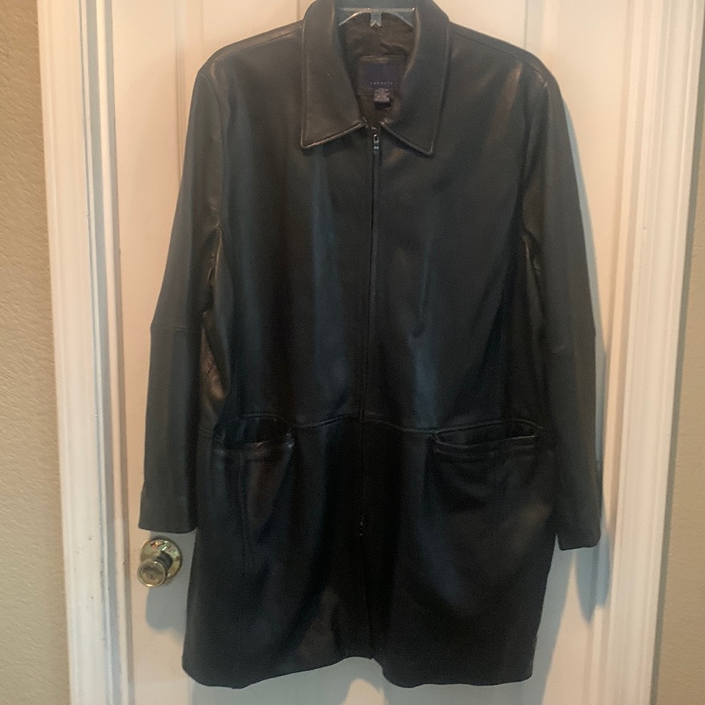 Venezuelan leather coat